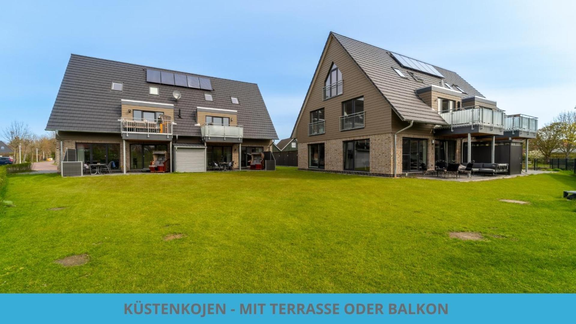 Kuestenkojen Mit 4 Ferienwohnungen Fuer 1 Bis 8 Pers Mit Diversen Schlafzimmern, Garten Oder Balkon ビューズム エクステリア 写真