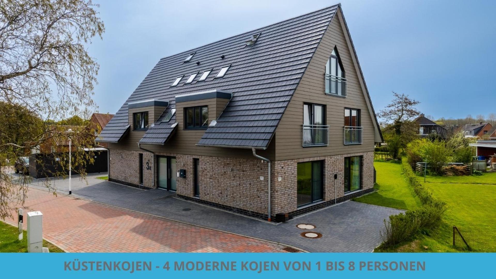 Kuestenkojen Mit 4 Ferienwohnungen Fuer 1 Bis 8 Pers Mit Diversen Schlafzimmern, Garten Oder Balkon ビューズム エクステリア 写真