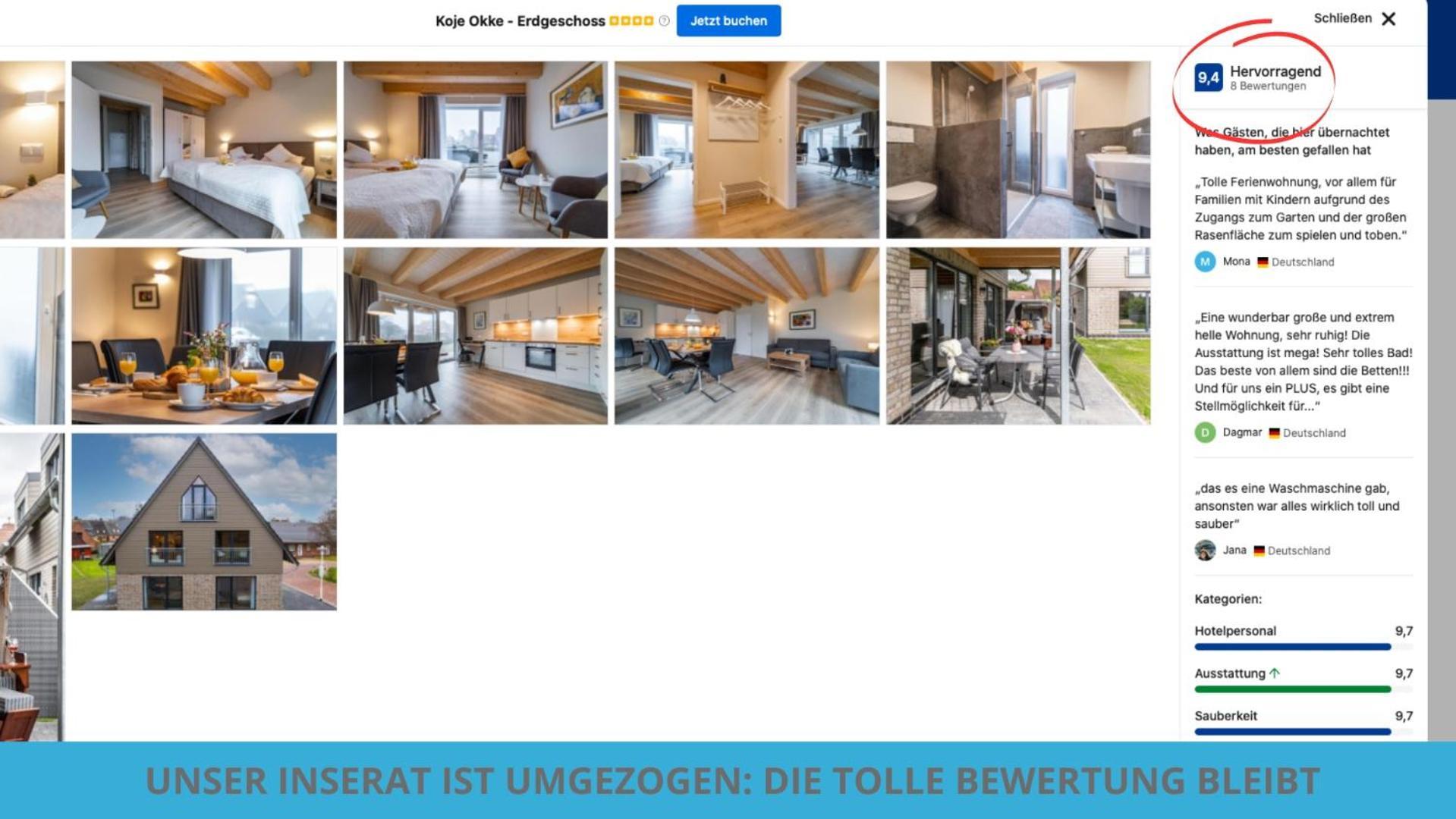 Kuestenkojen Mit 4 Ferienwohnungen Fuer 1 Bis 8 Pers Mit Diversen Schlafzimmern, Garten Oder Balkon ビューズム エクステリア 写真